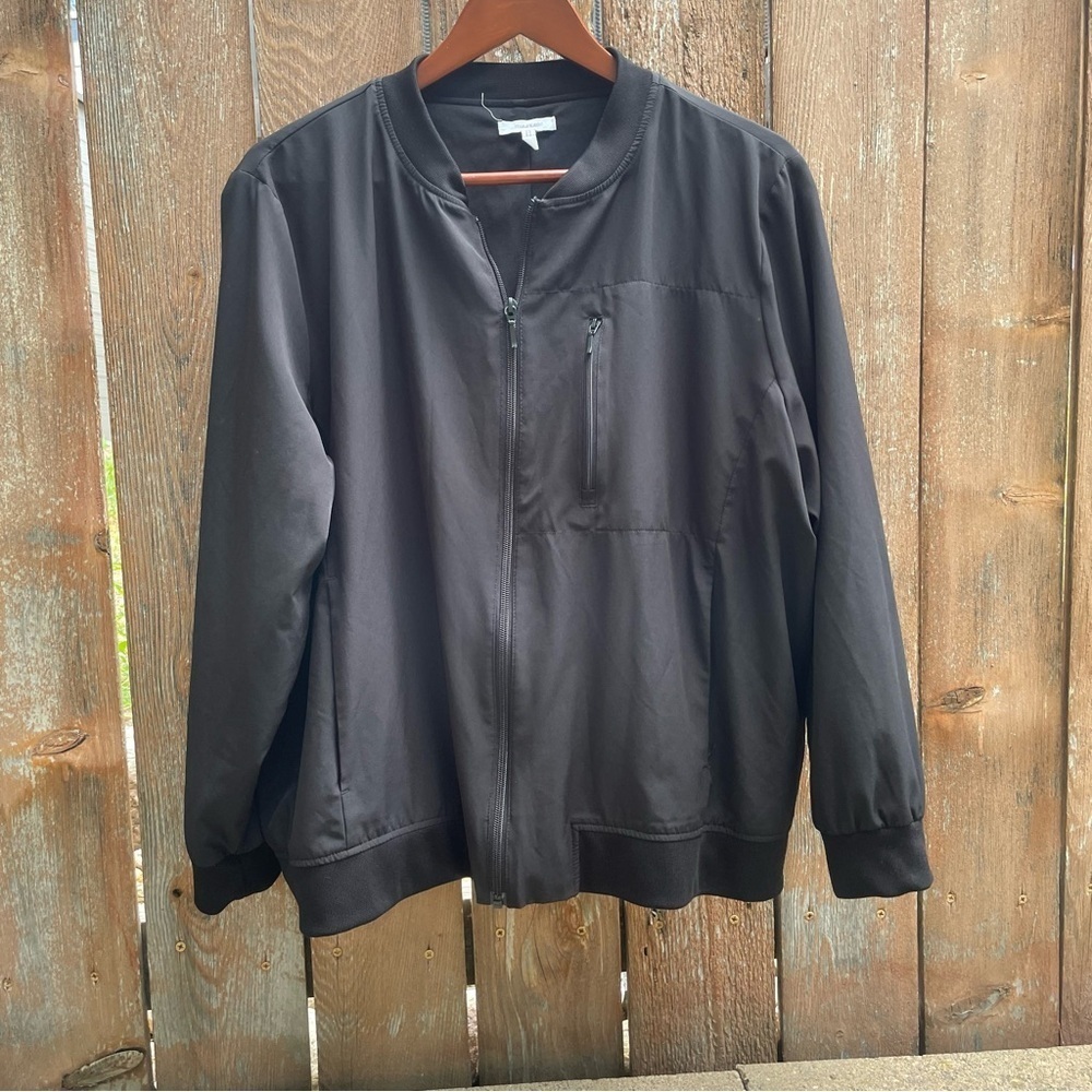 MAURICES Women’s Black Soft Full Zip Bomber Moto Jacket Size 1X
